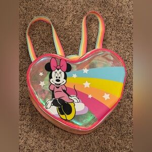 Disney Parks Magic Kingdom Minnie Mouse Zip Up Backpack